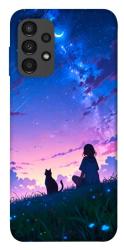 Чехол itsPrint Space girl and cat для Samsung Galaxy A13 4G