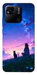Чохол itsPrint Space girl and cat для Xiaomi Redmi 10A