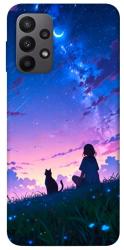 Чехол itsPrint Space girl and cat для Samsung Galaxy A23 4G