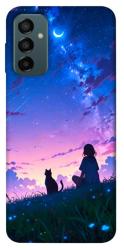 Чехол itsPrint Space girl and cat для Samsung Galaxy M23 5G