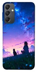Чехол itsPrint Space girl and cat для Samsung Galaxy A24 4G