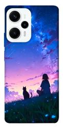 Чохол itsPrint Space girl and cat для Xiaomi Poco F5 Pro