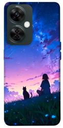 Чехол itsPrint Space girl and cat для OnePlus Nord CE 3 Lite