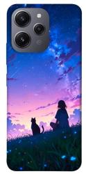 Чехол itsPrint Space girl and cat для Xiaomi Redmi 12