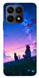 Чехол itsPrint Space girl and cat для Huawei Honor X8a