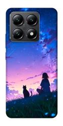 Чехол itsPrint Space girl and cat для Xiaomi 14T