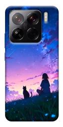 Чехол itsPrint Space girl and cat для Xiaomi 15 Pro