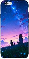 Чохол itsPrint Space girl and cat для Apple iPhone 6/6s plus (5.5")