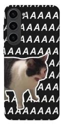Чехол itsPrint Сat screaming для Samsung Galaxy S23