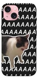 Чехол itsPrint Сat screaming для Apple iPhone 15 (6.1")