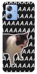 Чехол itsPrint Сat screaming для Motorola Moto G84