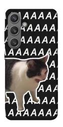 Чехол itsPrint Сat screaming для Samsung Galaxy S24