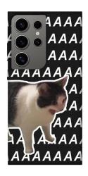 Чехол itsPrint Сat screaming для Samsung Galaxy S24 Ultra