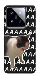 Чехол itsPrint Сat screaming для Xiaomi 14 Pro