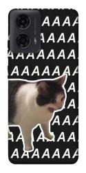 Чехол itsPrint Сat screaming для Motorola Moto G24