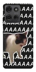 Чехол itsPrint Сat screaming для Motorola Moto G75 5G