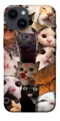 Чехол itsPrint Сats сollage для Apple iPhone 14 (6.1")