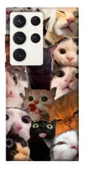 Чехол itsPrint Сats сollage для Samsung Galaxy S23 Ultra