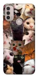 Чехол itsPrint Сats сollage для Motorola Moto E40
