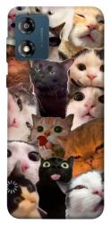Чехол itsPrint Сats сollage для Motorola Moto E13