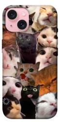 Чехол itsPrint Сats сollage для Apple iPhone 15 (6.1")