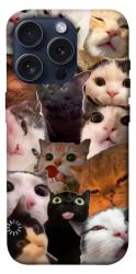 Чехол itsPrint Сats сollage для Apple iPhone 15 Pro (6.1")