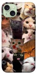 Чехол itsPrint Сats сollage для Apple iPhone 15 Plus (6.7")