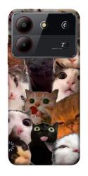 Чехол itsPrint Сats сollage для ZTE Blade A54 4G