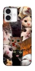 Чехол itsPrint Сats сollage для Apple iPhone 16 Plus (6.7")