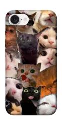 Чехол itsPrint Сats сollage для Apple iPhone 16e (6.1")