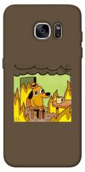 Чехол itsPrint Dog in the fire для Samsung G935F Galaxy S7 Edge