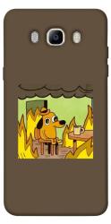 Чехол itsPrint Dog in the fire для Samsung J710F Galaxy J7 (2016)