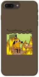 Чехол itsPrint Dog in the fire для Apple iPhone 7 plus / 8 plus (5.5")
