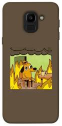 Чехол itsPrint Dog in the fire для Samsung J600F Galaxy J6 (2018)