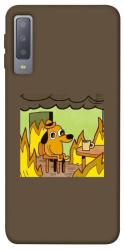 Чехол itsPrint Dog in the fire для Samsung A750 Galaxy A7 (2018)