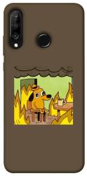 Чехол itsPrint Dog in the fire для Huawei P30 lite