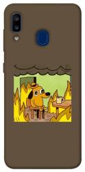 Чехол itsPrint Dog in the fire для Samsung Galaxy A20 / A30