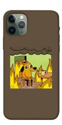 Чехол itsPrint Dog in the fire для Apple iPhone 11 Pro (5.8")