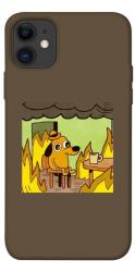Чехол itsPrint Dog in the fire для Apple iPhone 11 (6.1")