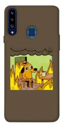 Чехол itsPrint Dog in the fire для Samsung Galaxy A20s