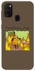 Чехол itsPrint Dog in the fire для Samsung Galaxy M30s / M21