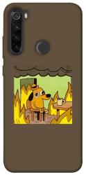 Чехол itsPrint Dog in the fire для Xiaomi Redmi Note 8T