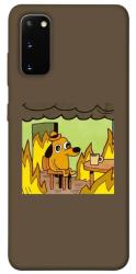 Чехол itsPrint Dog in the fire для Samsung Galaxy S20