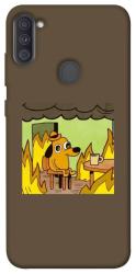 Чехол itsPrint Dog in the fire для Samsung Galaxy A11