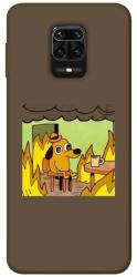 Чехол itsPrint Dog in the fire для Xiaomi Redmi Note 9s / Note 9 Pro / Note 9 Pro Max