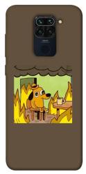 Чехол itsPrint Dog in the fire для Xiaomi Redmi Note 9 / Redmi 10X