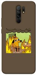 Чехол itsPrint Dog in the fire для Xiaomi Redmi 9