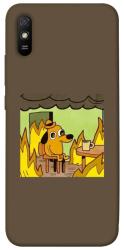 Чехол itsPrint Dog in the fire для Xiaomi Redmi 9A