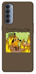 Чехол itsPrint Dog in the fire для Oppo Reno 4 Pro
