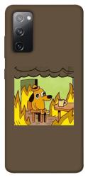 Чехол itsPrint Dog in the fire для Samsung Galaxy S20 FE